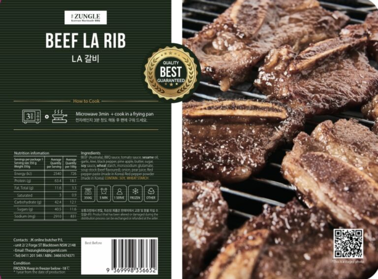 La Ribs Marinated Beef LA Ribs (양념 소 LA갈비) -1KG- – GOOD MEATS